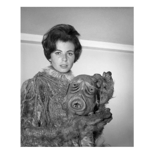 This Time Were Looking At Publicity Photos From The Man Trap With Sandra Gimpel In And Out Of Her Costume.