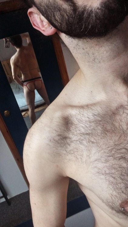manbunofscience:  Experiment for Friday - non-traditional jockstrap positions. Discuss…