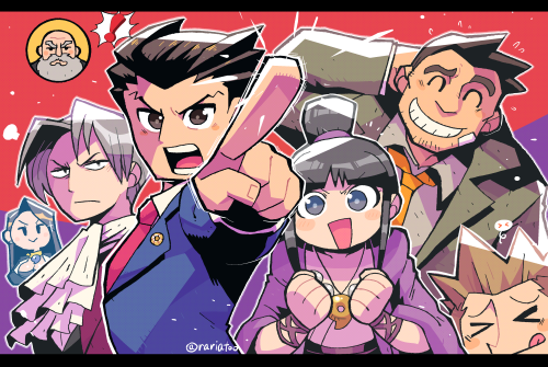 Ace Attorney arttwitter.com/rariatoo