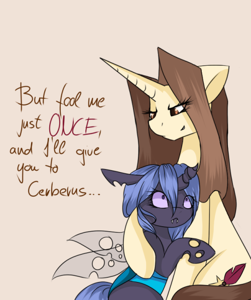 freefracornerofsillyness:  omg, she that changeling is so adorable :D  D'aww~!