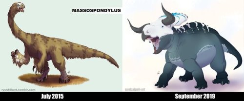  I’ve been drawing dinosaurs for @a-dinosaur-a-day for over 4 years… Time sure does fly