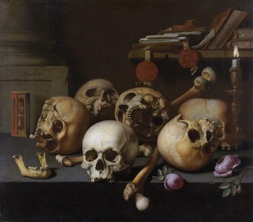 Aelbert Jansz van der Schoor (Dutch, c. 1603-1672, b. Utrecht, Netherlands) - Vanitas Still Life, 16