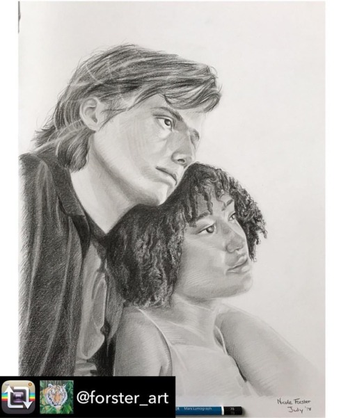 Gah, this fanart of Maddy &amp; Olly from the #everythingeverything movie is just too, too beautiful