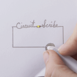 the-star-stuff:  Circuit Scribe - a pen that draws functional electronic circuits instantly. This is really awesome, like it will be easier to do electronic circuits but I still enjoy doing it on a circuit board and experimenting on it until you get it