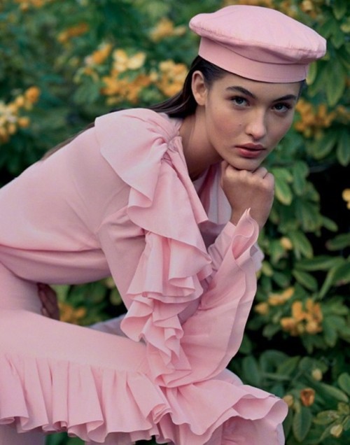 Garden of Earthly Delights.Grace Elizabeth photographed by Yelena Yemchuk for Vogue Russia April 2