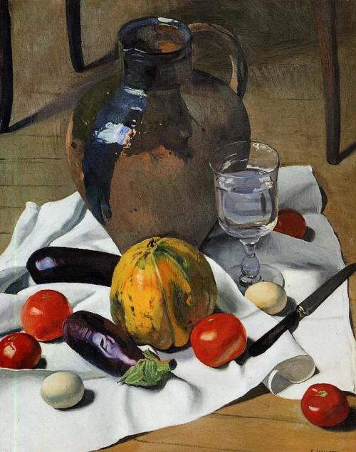 artist-vallotton: Still Life with Large Earthenware Jug via Felix VallottonMedium: oil on canvas