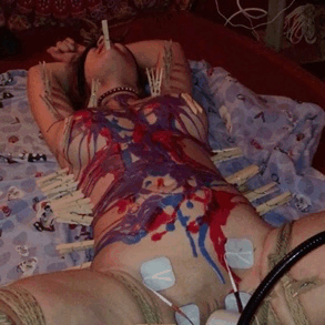 houseofmanycums:  A bit of wax and electro play, at the House of Many Cums.  All