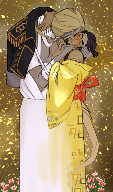 The Kiss (inspired by the work of Gustav Klimt)