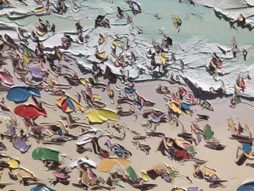 Sally West (Australian, b. 1971, West Wyalong, Central NSW, Australia) - Australia Day Bondi Beach (