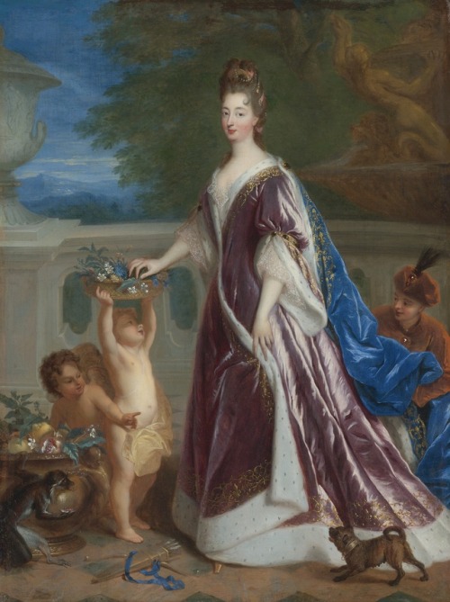 history-of-fashion:1694 François de Troy - Anne Louise-Bénédicte de Bourbon, duchesse du Maine