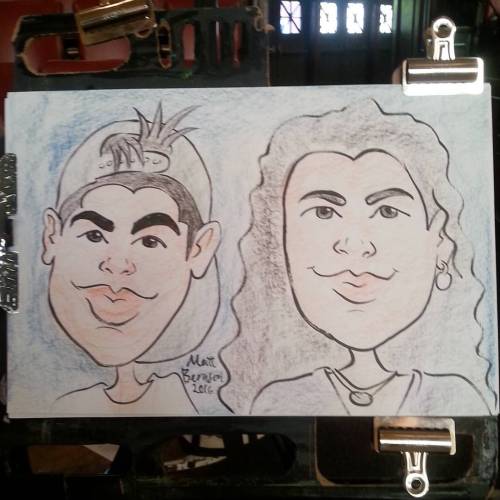 Caricatures! #art #artstix #artistsontumblr #artistsoninstagram #artofinstagram #ink #caricatures #caricaturist  (at Melrose Memorial Hall)