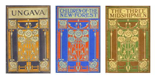 michaelmoonsbookshop:Three different colour ways for children’s book covers designed by Ethel Larcom