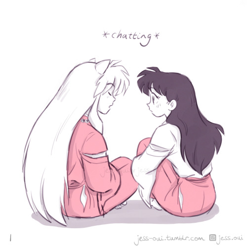 jess-oui: InuKag Week! Day 6: ‘Teasing’ *boop* 