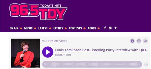 Louis Tomlinson Post-Listening Party Interview with Q&amp;A - 12/12 | Listen HERE