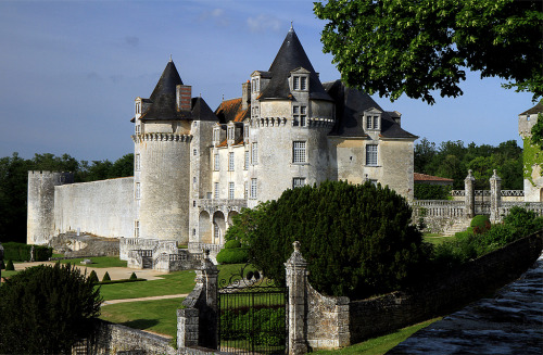 castlesandmedievals: Le Château de la Roche Courbon Château de la Roche Courbon is a lar