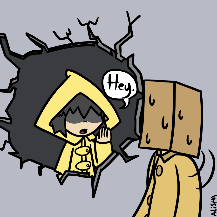 AlisaT on X: Fan art of Mono and Six from Little Nightmares 2. I fell in love with the franchise from watching gamers play it. I will buy the first game
