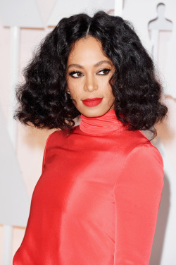 Solange Knowles attends the 87th Annual Academy Awards at Hollywood &amp; Highland Center on February 22, 2015