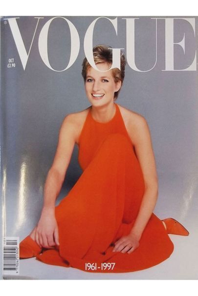 Princess Dian on the British “Vogue” cover, october 1997
