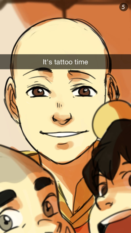 beroberos:  Welp I lied, here are the last of book 3’s snapchats. Jinora has the spotlight in the final set, congrats on your tattoos, babe :)
