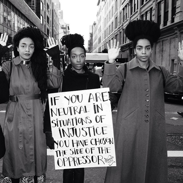 chescaleigh:  &ldquo;If you are neutral in situations of injustice, you have