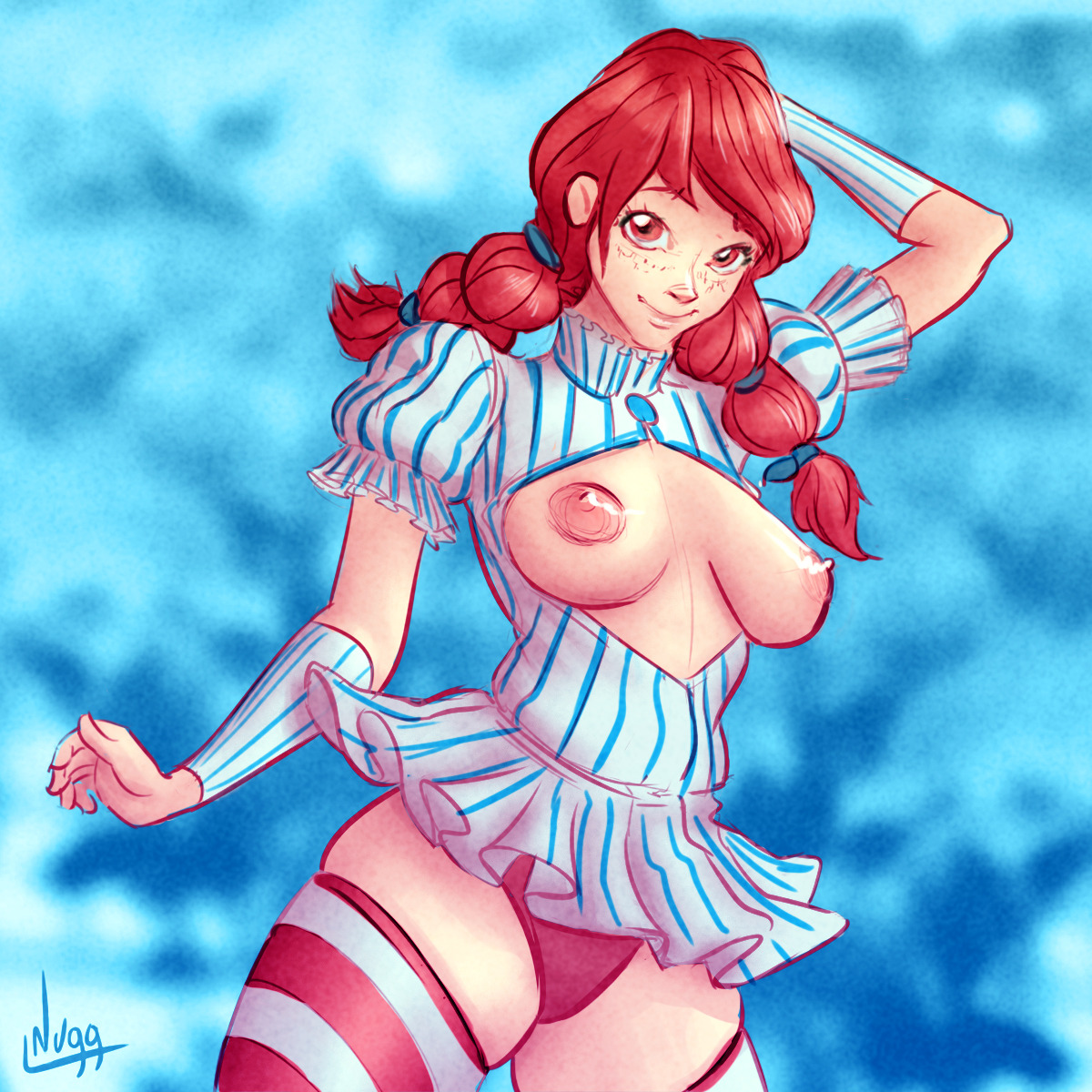 nugg-poon:  Update on your favourite burger lady. Guess what’s her favourite meat?