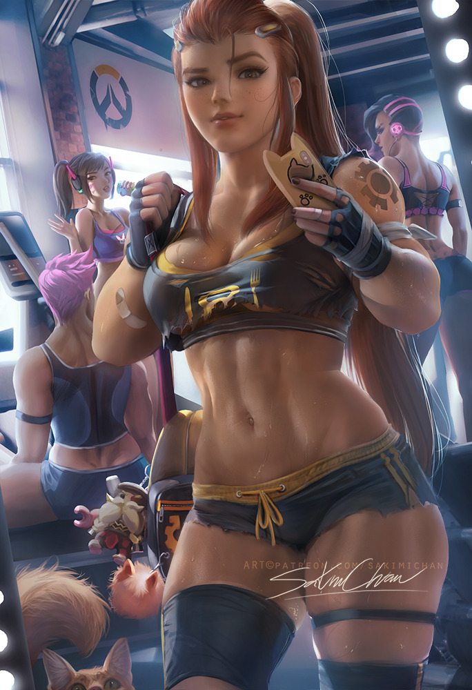 sakimichan: I’m luving Brigitte, newest Hero from overwatch!She’s super cute