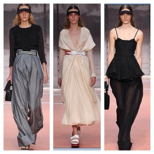 Platform sandals, leather visors and outfits to sell your granny for!! Loving SS14 Marni!!! #marni #