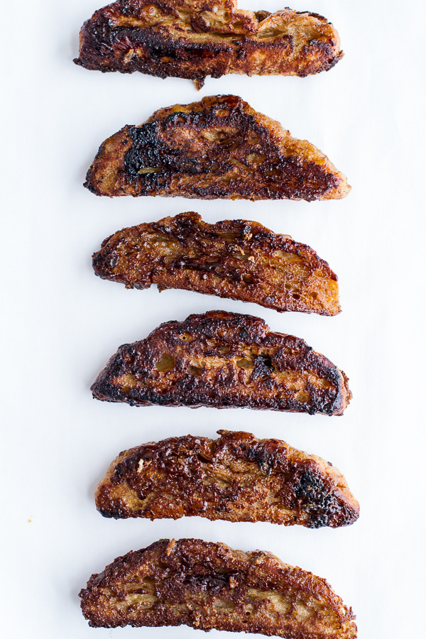 sweetoothgirl:  Coffee Caramelized Croissant French Toast Sticks