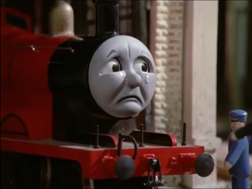 James the red engine face