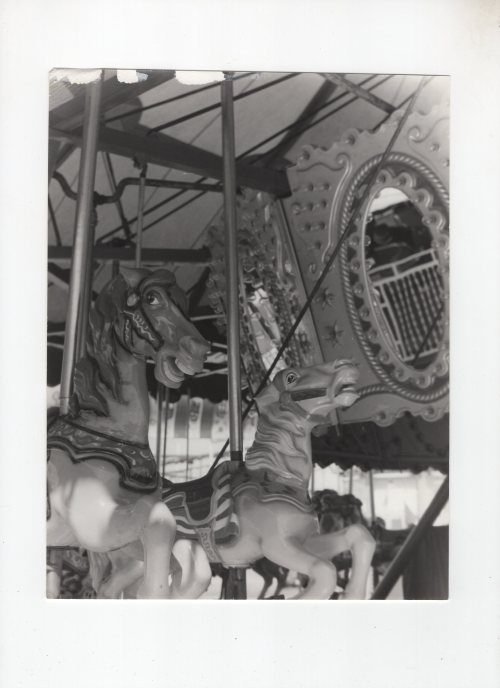 Vintage circus carnival fairground ride photographs. You can almost smell the popcorn and diesel gas