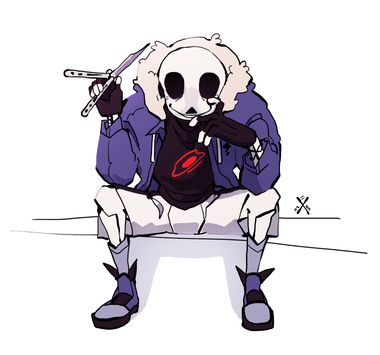 Killer Sans VS. Dust Sans part 2 by Zixy - By @zixy on Itaku