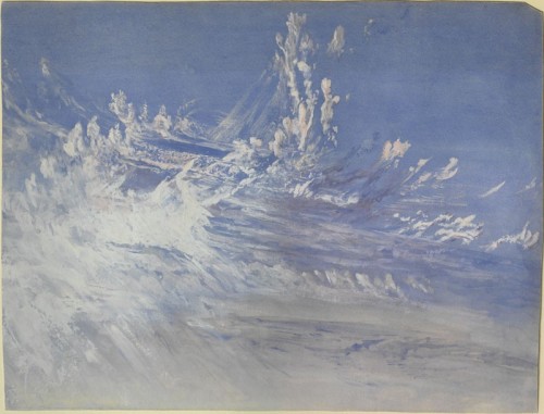 a-la-belle-e-toile:John Ruskin (1819-1900) - Study of Clouds in Turner’s “Campo Santo, Venice”, wate