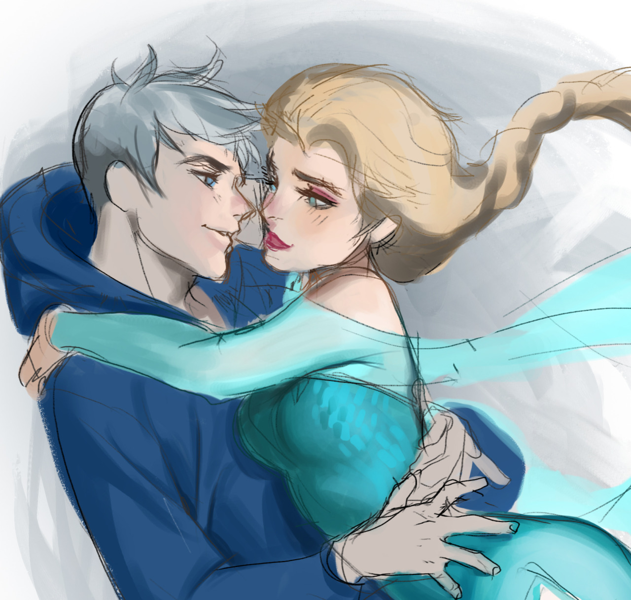 sakimichan:  last post today, promise XD &lt;3 sneak preview wip for what I’m