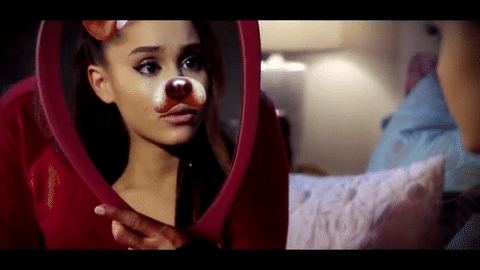 Ariana Grande perfectly stars in Jimmy Kimmel’s horror spoof, Dog Face Filter““What began as a game became…a nightmare. Some Snaps are forever.” ”