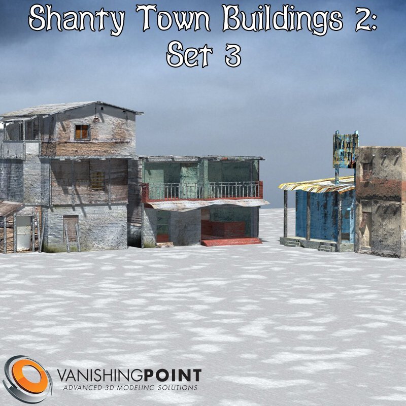 Calling all fans of John Hoagland! Here we have another set of Shanty Town Buildings!