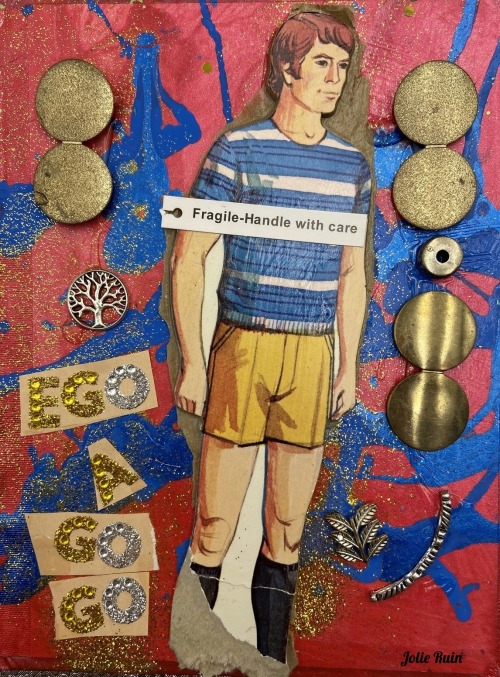 mixed media collage art by jolie ruin