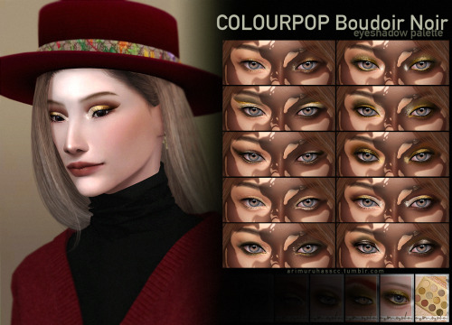arimuruhasscc:「arimuruha」 COLOURPOP Boudoir Noir eyeshadow paletteThis collection should be rel