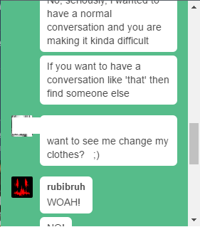 Seriously i just wanted to have a normal conversation and this is what happens