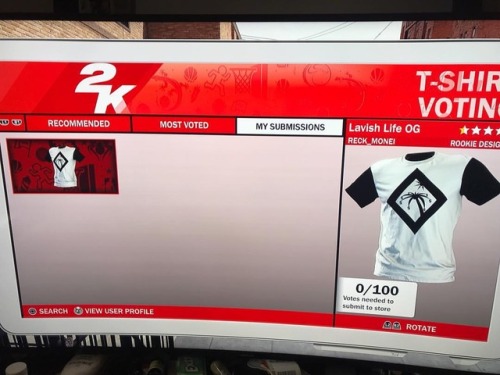 IF U GOT 2K FOR PS4 VOTE FOR MY SHIRT!!! SEARCH RECK_MONEI #lavishlife #nba2k18 #2K #2k18 #nendsude