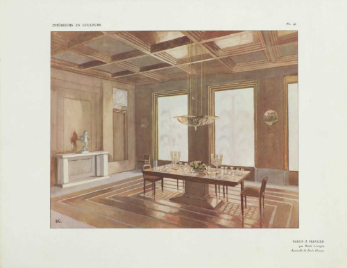 Léon Deshairs, Interior in Colors, a Portfolio. Part of the exhibition Exposition des Art Décoratifs