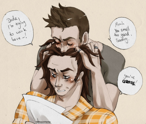 hellhoundsprey: I’d do this to him 24/7. Punishment for hair too fab to be true.