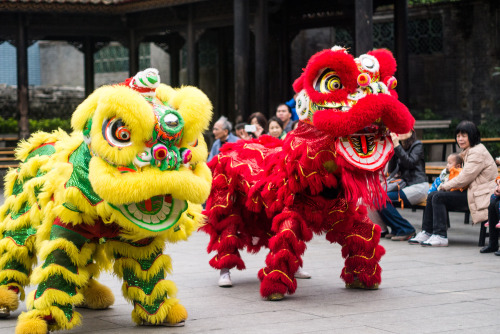 We attended the Lion Dance show in the Wong Fei-Hung section of the temple. Growing up we saw a few 