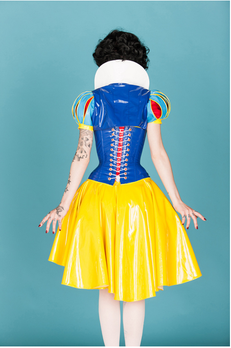 Porn Pics sowhatsweird:  Vinyl Snow White costume 