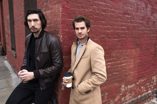 dailyadamdriver: Adam Driver &amp; Andrew Garfield for Time OutPhotography by: Jake Chessum