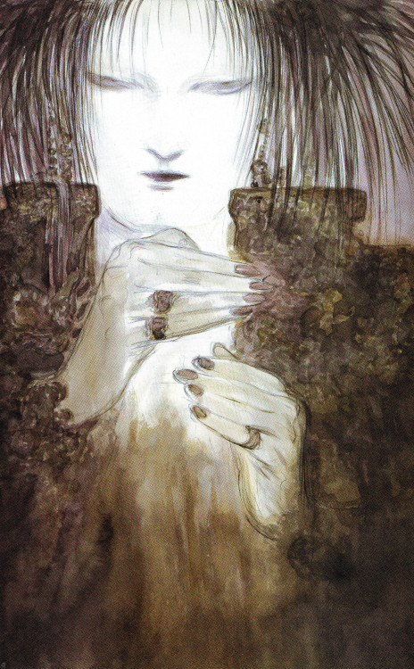 Illustration from novella, The Sandman: The Dream Hunters, illust. by Yoshitaka Amano. 1999.