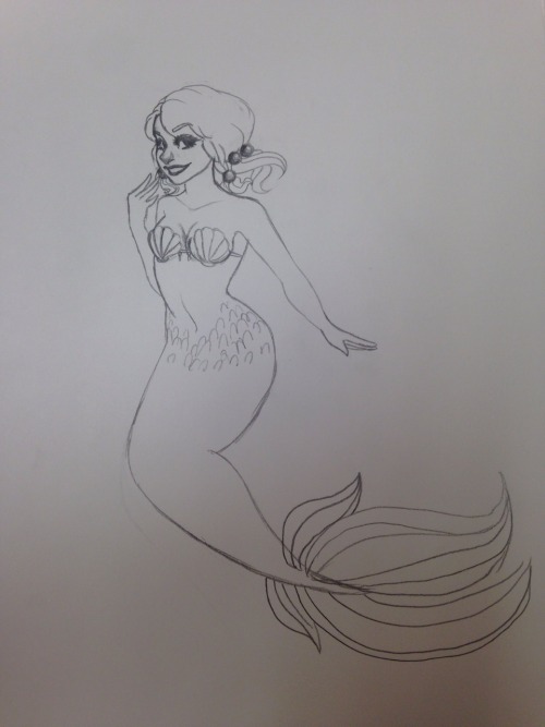 sugimoto-reimi: Mermaid Yasuho doodle