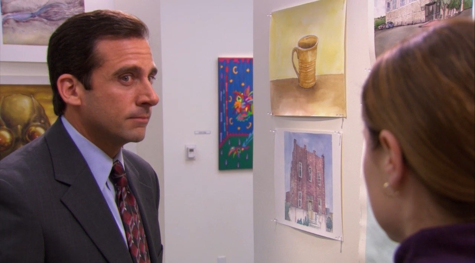 alotofbeautyinordinarythings:  I love our scenes at the art show; when Michael is