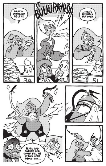 ennuikibun-deactivated20150605: SU Comic #6 // King Hotdogdats mah amy <3