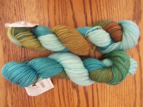 Yarn I picked up while on family vacation back in June. I managed to grab the last two skeins the st