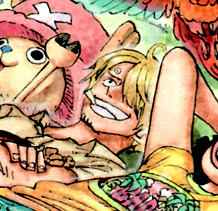 mashail-abdullah:  yuushishio:  cavenbishie:  Why is it that Sanji is always the cutest in the color spreads. Like seriously.What a little shit.  Because  there  is  a  brightest  lovely  warm  smile  on  that  squishy  cheek  melting  your  heart   My